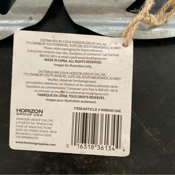 NEW Galvanized Metal Love Wall Decor Sign - Picture 5 of 7